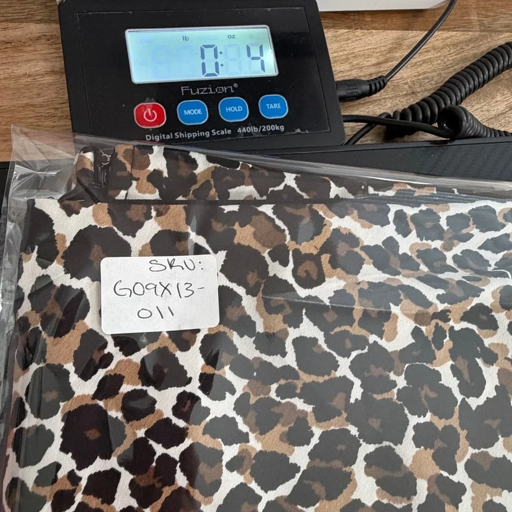 Express x Rocky Barnes Leopard Print Midi Skirt A-Line Brown Black Y2K EUC Sz M